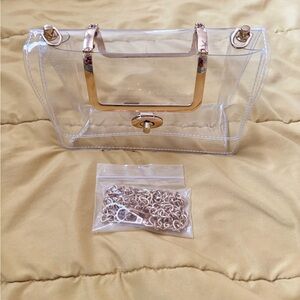 Gold-Accented Clear bag